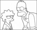 Les Simpson Lisa et Homer 